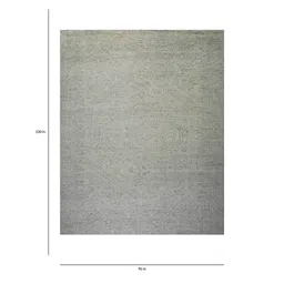 jaipur rugs Grey Solid Wool 8 x 10 ft Hand Knotted Carpet image 2
