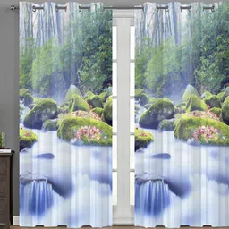 shivay decor 154 cm (5 ft) Window Polyester Room Darkening Curtain Single Curtain image 2