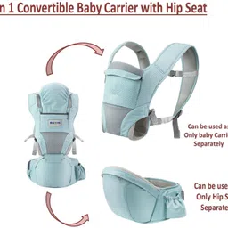 meditive Baby Carrier with Detachable Hip Seat, Ergonomically Designed (0-36 Months) Baby Carrier image 3