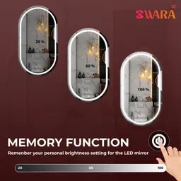 luppra Capsule 17.5x23.5 Inch Wall-Mounted LED Mirror Bathroom Mirror image 4