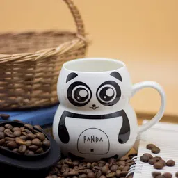 the click india Cute Panda Milk /Tea-Mugs with Funny Lid Gifts for Kids Girls Panda Lovers Ceramic Coffee Mug-picture-12