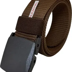 nukaichau Men Casual, Evening, Party Brown Nylon Belt image 1