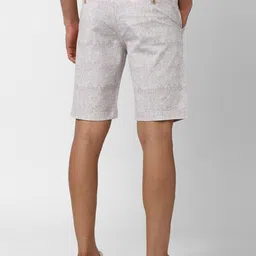 peter england Printed Men White Regular Shorts image 3
