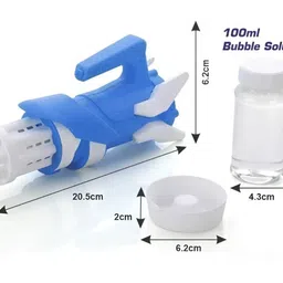 trakyworld Bubble Machine Gun for Kids 1 Solution Bottle 4 AA Alkaline Cells Toddlers Toy Bubble Maker-picture-12