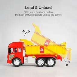 shipease Dumper Construction Toy with Lift Up The Bucket Light Sound Dump Truck for kids image 5
