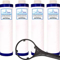 pureapas by pureapas 4Pc MLT Filter for RO Water Purifiers | PP Cartridge With Spanner Solid Filter Cartridge-picture-26