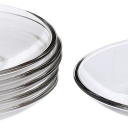 somil Round Glass Quarter Plate Set (Set Of Six) Quarter Plate-picture-38