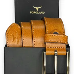 toroland Men Casual Tan Genuine Leather Belt-picture-14