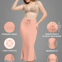 Trendmalls New.P01-Appricoat Lycra Blend Petticoat image 5