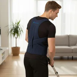 justifit Posture Corrector Belt for Men & Women | Adjustable Back Support for Pain Relief Posture Corrector image 3