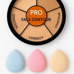 nigrifix 3 in 1 Makeup Concealer for Dark Circles, All Skin Types With 3 Pec Finger Puff Concealer-picture-41