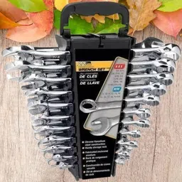 12 PC Wrench Set 0V1 12 PC Wrench Set 0V1 Double Sided Combination Wrench image 1