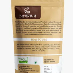 naturobliss Pure & Natural Reetha Powder (Aritha / Soapnut ) for Hair Care image 2