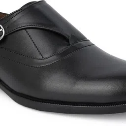 alberto torresi Hungary Series 606 Evergreen Black Formal Monk Strap For Men image 2