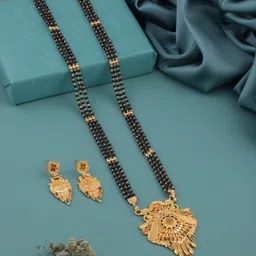 house of common Alloy Gold-plated Gold, Black Jewel Set image 2