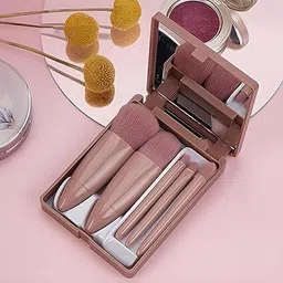 divyaan Beauty Travel Size Makeup Brushes Set Mini Makeup Brushes Kit with Case & Mirror-picture-48
