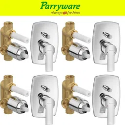 parryware Crust concealed Diverter Body with Concealed Upper Part set of 4 pic 366 Crust Diverter with upper trim | Hot and Cold water Mixer | Complete set Diverter Faucet-picture-17