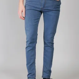lzard Men Regular Mid Rise Grey Jeans image 4