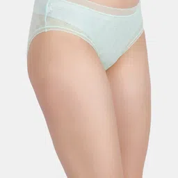 Amour Secret Pack Of 3 Self Design Leak-Proof Hipster Briefs P205N Blk-Grn-Skn image 4