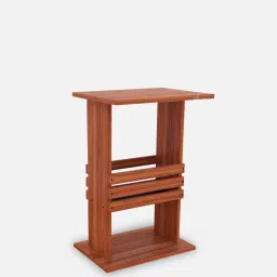 das Leonardo End Table in Classic Walnut Finish image 3