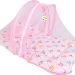 kwitchy New Born Baby Mosquito Net Bed with Cushioned Pillow and Sleeping Bag image 2