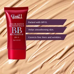 glam21 Color Match BB Foundation +SPF15 Dual Purpose Foundation & Sunscreen |Non-greasy Foundation image 4