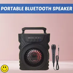 FRONY 301(PORTABLE WIRELESS BLUETOOTH SPEAKER) Crystal Clear SoundWith Karaoke MicA484 5 W Bluetooth Laptop/Desktop Speaker-picture-16