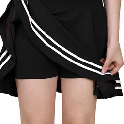 mehrang Women Solid Flared Black Skirt-picture-11