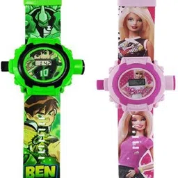 cosmart COMBO BEN 10 AND BARBIE 24 IMAGE PROJECTOR WATCH PACK OF - 2-picture-26