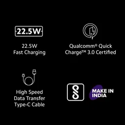 Mi 22.5 W Quick Charge 3 A Wall Charger for Mobile with Detachable Cable image 3