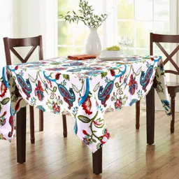 Cotton 8 Seater Self Design Table Cover-image-3