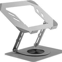 drag ton Foldable Laptop Stand | Portable & Adjustable Laptop Holder with Anti-Slip Base Adjustable Laptop Stand | Portable Laptop & Tablet Stand Supports Upto 17inchs Aluminium Desk Stand Rotatable Laptop Stand with Adjustable Height Compatible with Universal Laptops-image-26
