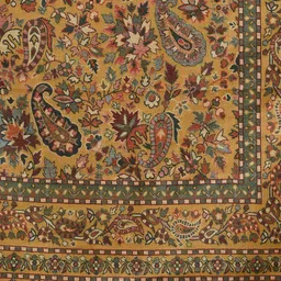 safaa Cotton Blend Woven Yellow Women Dupatta image 4