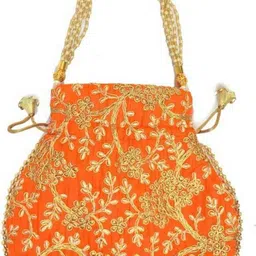daily deals Women Orange Potli image 2