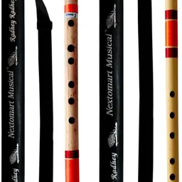 nextomart Musical Combo Flutes C Sharp 7 Hole (18.5 Inch) & DD Base (24 Inch) Bamboo Flute Bansuri with Flute Carry Bag Free Bamboo Flute-picture-13