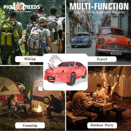 Pick Ur Needs Portable Wireless Car Speaker - 4H Playtime, 1200mAh Battery, RGB LED, USB/FM/TF 5 W Bluetooth Speaker image 5