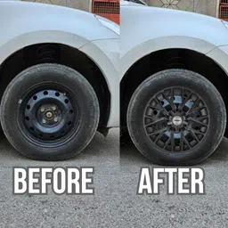 prigan A-Star Phantom Matte Black 13 Inch For ASTAR Wheel Cover For Maruti A-Star image 3