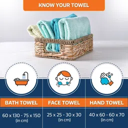 radhatex Cotton 400 GSM Bath, Beach, Hand, Sport Towel image 3