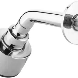 bathbliss 3"Inch Black Silver Nozzle ABS Shower with 7"Inch SS Round Shower Arm (Set of 2) Fixed Mount image 4