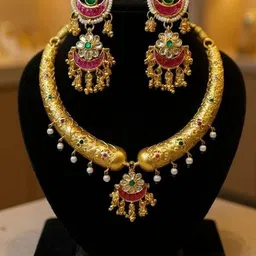 dado sutho Alloy Gold-plated Gold Jewel Set-picture-26