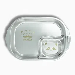 mayil Kids Meal Plates Panda 1 (stainless steel) - Stainless Steel-picture-10