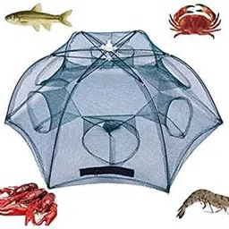 6 HOLES IMPORTED FISHING NET TRAP( FOLDABLE FISHNET) BAIT, FISH, CRAB, SHRIMP Aquarium Fish Net-image-65