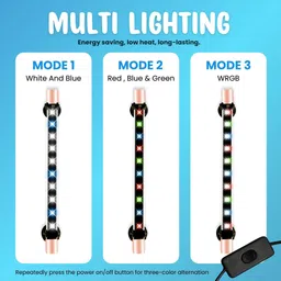 buraq White, Blue, Red, Green LED Aquarium Light image 3