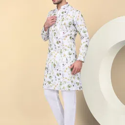 kraft india Men Linen Kurta Pyjama Set image 3