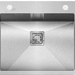 happy homes Modular Taphole Kitchen Sink (24X18X10 Inch) with Coupling & Metal Fruit Basket 24 x 18 x 10 Tap Hole-304 SS Top Mount-picture-11