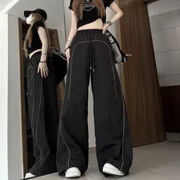 rameenfashion Women Solid Black Track Pants-picture-20