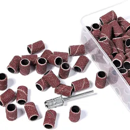 ruby face Nail Drill Bits, Sanding Bands 100 Pcs 120# Coarse Grit Efile Sand Set Electric image 2