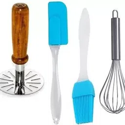 saiswar Wooden Masher, Whisk, Spatula, Oil brush Kitchen Tool Set Kitchen Tool Set-picture-26