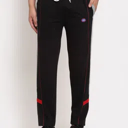 vimal jonney Men Solid Black Track Pants-picture-11