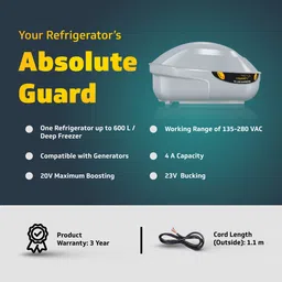 v-guard VG 100 Supreme (Grey) Stabilizer for Refrigerators or Deep Freezer up to 600 L image 2